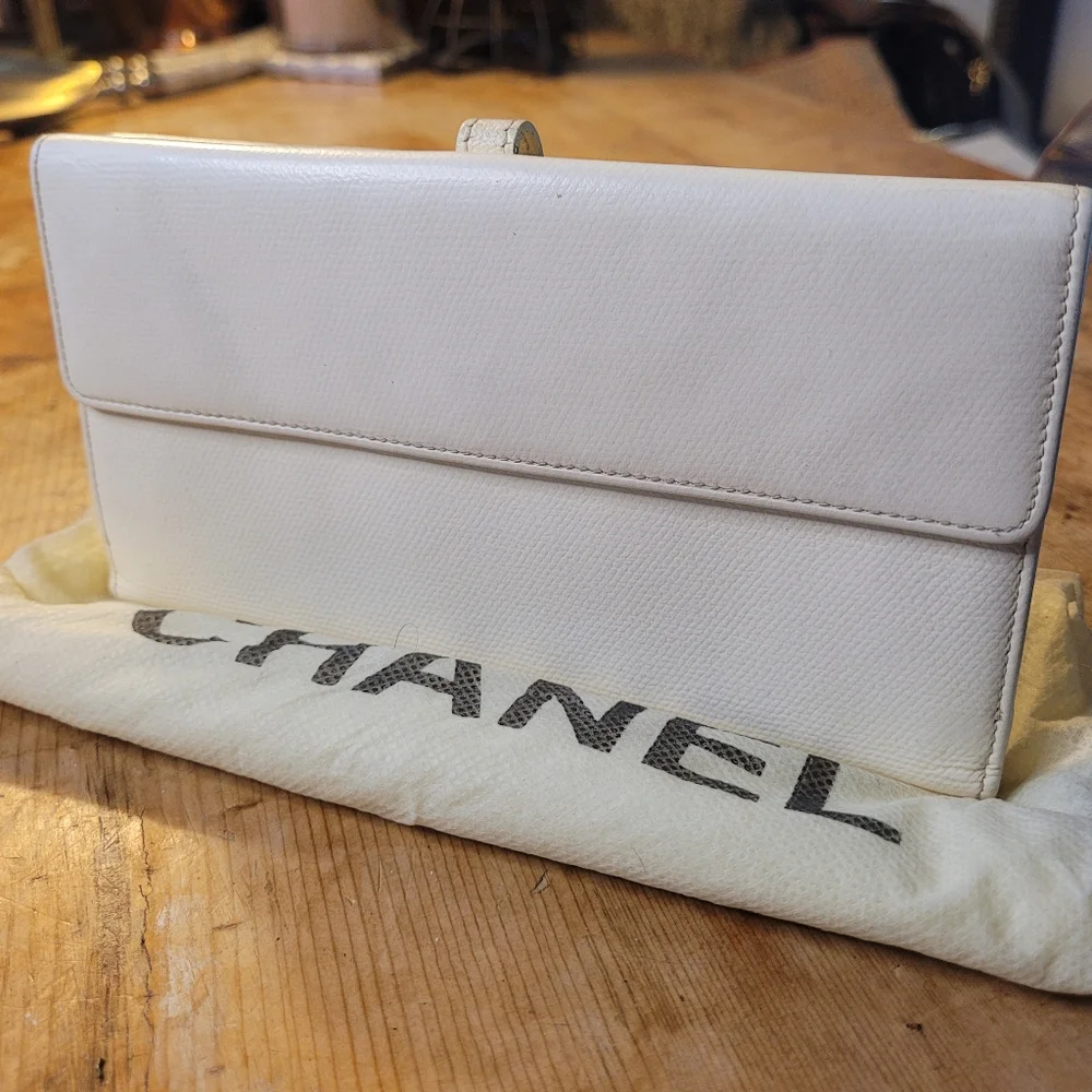 Chanel Coco Button Bifold Wallet